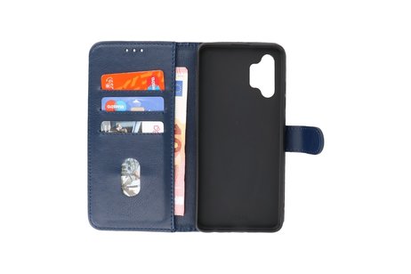 Samsung Galaxy A32 4G Hoesje Kaarthouder Book Case Telefoonhoesje Navy