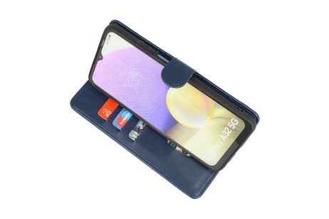 BAOHU Hoesje Geschikt voor Samsung Galaxy A32 5G - Kaarthouder Book Case Telefoonhoesje - Navy