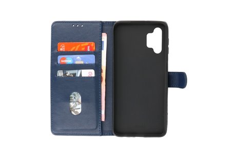 BAOHU Hoesje Geschikt voor Samsung Galaxy A32 5G - Kaarthouder Book Case Telefoonhoesje - Navy