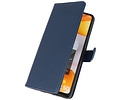 BAOHU Hoesje Geschikt voor Samsung Galaxy A42 5G - Kaarthouder Book Case Telefoonhoesje - Navy