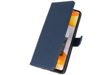 BAOHU Hoesje Geschikt voor Samsung Galaxy A42 5G - Kaarthouder Book Case Telefoonhoesje - Navy