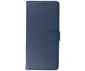 BAOHU Hoesje Geschikt voor Samsung Galaxy A42 5G - Kaarthouder Book Case Telefoonhoesje - Navy