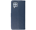 BAOHU Hoesje Geschikt voor Samsung Galaxy A42 5G - Kaarthouder Book Case Telefoonhoesje - Navy