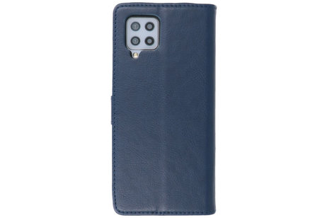 BAOHU Hoesje Geschikt voor Samsung Galaxy A42 5G - Kaarthouder Book Case Telefoonhoesje - Navy