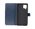 BAOHU Hoesje Geschikt voor Samsung Galaxy A42 5G - Kaarthouder Book Case Telefoonhoesje - Navy