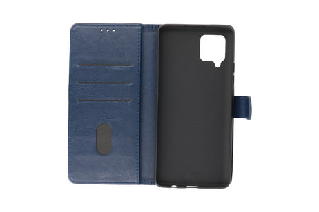 BAOHU Hoesje Geschikt voor Samsung Galaxy A42 5G - Kaarthouder Book Case Telefoonhoesje - Navy