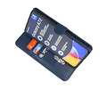 Hoesje Geschikt voor Samsung Galaxy A72 / A72 5G - Kaarthouder Book Case Telefoonhoesje - Navy