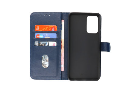 Hoesje Geschikt voor Samsung Galaxy A72 / A72 5G - Kaarthouder Book Case Telefoonhoesje - Navy