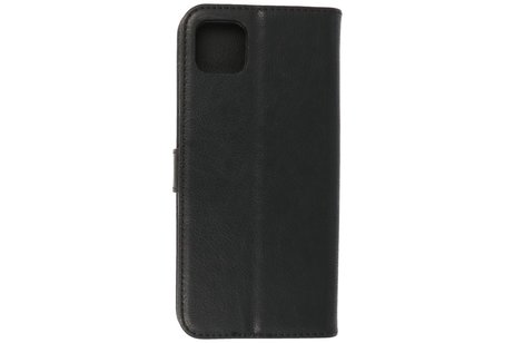 BAOHU Hoesje Geschikt voor Samsung Galaxy A22 5G - Kaarthouder Book Case Telefoonhoesje - Zwart