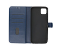 BAOHU Hoesje Geschikt voor Samsung Galaxy A22 5G - Kaarthouder Book Case Telefoonhoesje - Navy