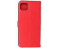 Samsung Galaxy A22 5G Hoesje Kaarthouder Book Case Telefoonhoesje Rood