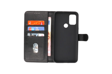 BAOHU Hoesje Geschikt voor Motorola Moto G30 - Moto G20 - Moto G10 - Kaarthouder Book Case Telefoonhoesje - Zwart