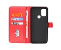 BAOHU Hoesje Geschikt voor Motorola Moto G30 - Moto G20 - Moto G10 - Kaarthouder Book Case Telefoonhoesje - Rood