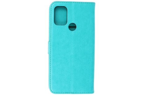 BAOHU Hoesje Geschikt voor Motorola Moto G30 - Moto G20 - Moto G10 - Kaarthouder Book Case Telefoonhoesje - Groen