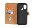 Motorola Moto G30 - Moto G20 - Moto G10 Hoesje Kaarthouder Book Case Telefoonhoesje Bruin