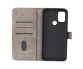 Motorola Moto G30 - Moto G20 - Moto G10 Hoesje Kaarthouder Book Case Telefoonhoesje Grijs