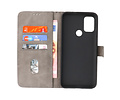 Motorola Moto G30 - Moto G20 - Moto G10 Hoesje Kaarthouder Book Case Telefoonhoesje Grijs