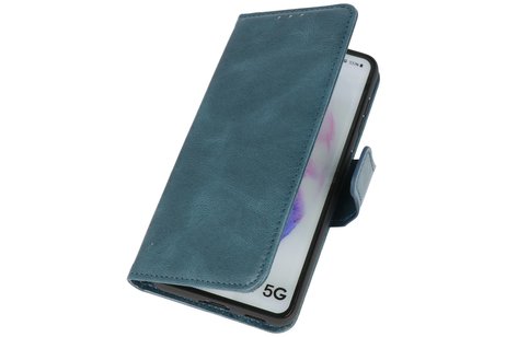 Zakelijke Book Case Telefoonhoesje - Portemonnee Hoesje - Pasjeshouder Wallet Case - Geschikt voor Sony Xperia 1 III - Blauw