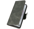 Zakelijke Book Case Telefoonhoesje - Portemonnee Hoesje - Pasjeshouder Wallet Case - Geschikt voor Sony Xperia 5 III - Donker Groen