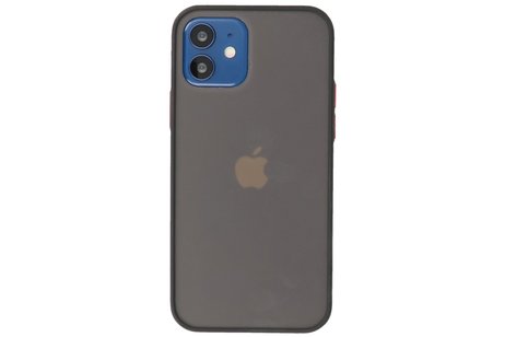 BAOHU Hoesje Geschikt voor de iPhone 12 Mini - Hard Case Backcover Telefoonhoesje - Zwart
