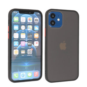 BAOHU Hoesje Geschikt voor de iPhone 12 Mini - Hard Case Backcover Telefoonhoesje - Zwart