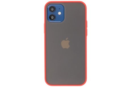 BAOHU Hoesje Geschikt voor de iPhone 12 Mini - Hard Case Backcover Telefoonhoesje - Rood