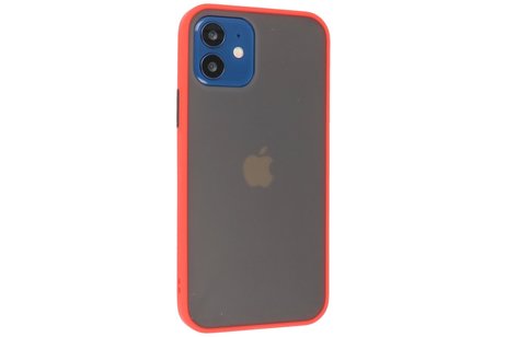 BAOHU Hoesje Geschikt voor de iPhone 12 Mini - Hard Case Backcover Telefoonhoesje - Rood