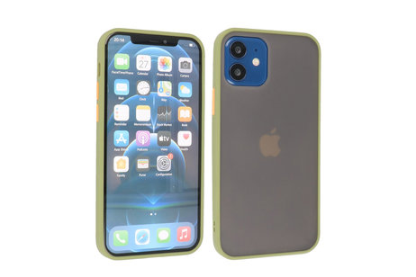 iPhone 12 Mini Hoesje Hard Case Backcover Telefoonhoesje Groen