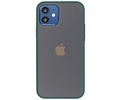 BAOHU Hoesje Geschikt voor de iPhone 12 Mini - Hard Case Backcover Telefoonhoesje - Donker Groen