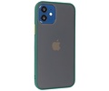 BAOHU Hoesje Geschikt voor de iPhone 12 Mini - Hard Case Backcover Telefoonhoesje - Donker Groen