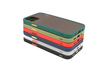 iPhone 12 Mini Hoesje Hard Case Backcover Telefoonhoesje Donker Groen