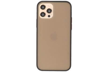 BAOHU Hoesje Geschikt voor de iPhone 12 & iPhone 12 Pro - Hard Case Backcover Telefoonhoesje - Zwart