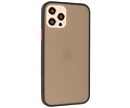 BAOHU Hoesje Geschikt voor de iPhone 12 & iPhone 12 Pro - Hard Case Backcover Telefoonhoesje - Zwart