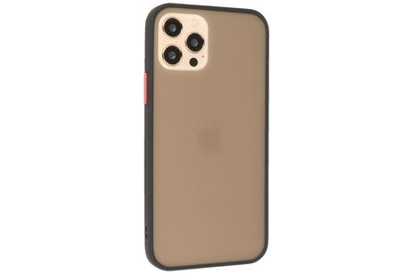BAOHU Hoesje Geschikt voor de iPhone 12 & iPhone 12 Pro - Hard Case Backcover Telefoonhoesje - Zwart