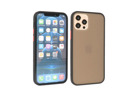 BAOHU Hoesje Geschikt voor de iPhone 12 & iPhone 12 Pro - Hard Case Backcover Telefoonhoesje - Zwart