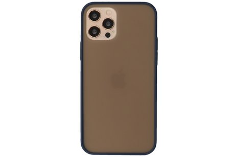 BAOHU Hoesje Geschikt voor de iPhone 12 & iPhone 12 Pro - Hard Case Backcover Telefoonhoesje - Blauw