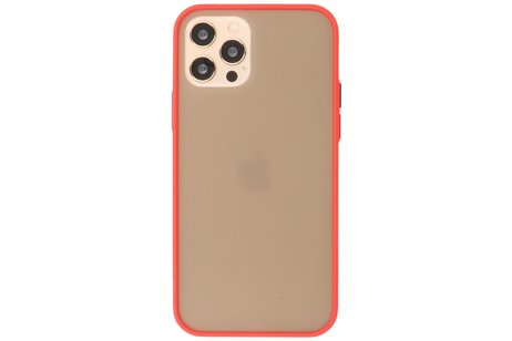 BAOHU Hoesje Geschikt voor de iPhone 12 & iPhone 12 Pro - Hard Case Backcover Telefoonhoesje - Rood