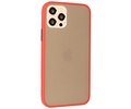 BAOHU Hoesje Geschikt voor de iPhone 12 & iPhone 12 Pro - Hard Case Backcover Telefoonhoesje - Rood