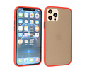 BAOHU Hoesje Geschikt voor de iPhone 12 & iPhone 12 Pro - Hard Case Backcover Telefoonhoesje - Rood