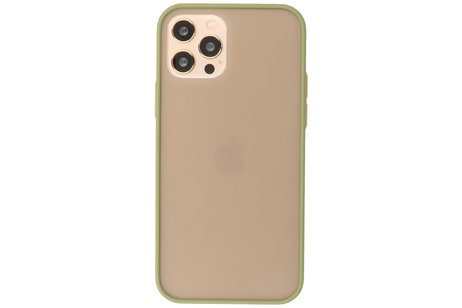 BAOHU Hoesje Geschikt voor de iPhone 12 & iPhone 12 Pro - Hard Case Backcover Telefoonhoesje - Groen