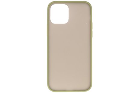 BAOHU Hoesje Geschikt voor de iPhone 12 & iPhone 12 Pro - Hard Case Backcover Telefoonhoesje - Groen