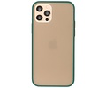BAOHU Hoesje Geschikt voor de iPhone 12 & iPhone 12 Pro - Hard Case Backcover Telefoonhoesje - Donker Groen