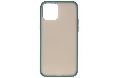 BAOHU Hoesje Geschikt voor de iPhone 12 & iPhone 12 Pro - Hard Case Backcover Telefoonhoesje - Donker Groen