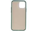 BAOHU Hoesje Geschikt voor de iPhone 12 & iPhone 12 Pro - Hard Case Backcover Telefoonhoesje - Donker Groen