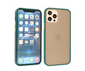 BAOHU Hoesje Geschikt voor de iPhone 12 & iPhone 12 Pro - Hard Case Backcover Telefoonhoesje - Donker Groen