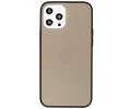 Hoesje Geschikt voor de iPhone 12 Pro Max - Hard Case Backcover Telefoonhoesje - Zwart