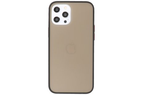 BAOHU Hoesje Geschikt voor de iPhone 12 Pro Max - Hard Case Backcover Telefoonhoesje - Zwart
