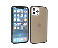 Hoesje Geschikt voor de iPhone 12 Pro Max - Hard Case Backcover Telefoonhoesje - Zwart