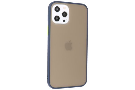 BAOHU Hoesje Geschikt voor de iPhone 12 Pro Max - Hard Case Backcover Telefoonhoesje - Blauw