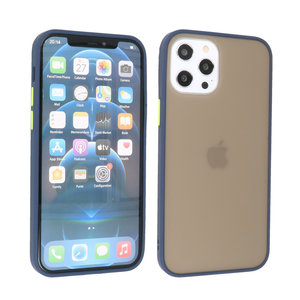 BAOHU Hoesje Geschikt voor de iPhone 12 Pro Max - Hard Case Backcover Telefoonhoesje - Blauw